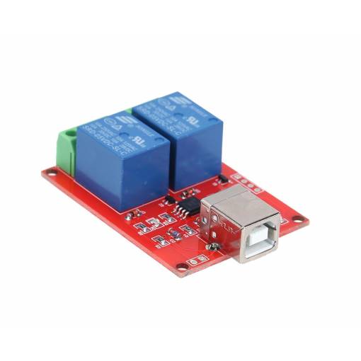Foto - Releu USB 2 canale 5V cu Attiny45