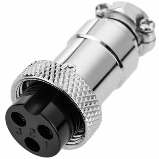 Foto - Conector 20 mm GX20 - 3 pini - Feminin