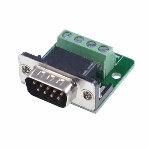 Foto - D-Sub DB9 masculin RS232 adaptor pe terminal