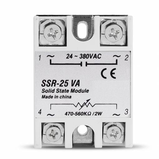 Foto - Releu SSR Solid State SSR-25VA 380V