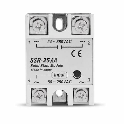 Foto - Releu SSR Solid State SSR-25AA 380V