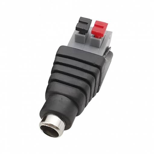 Foto - Conector DC cu terminal cu arc 5,5 x 2,1 mm - Femeie