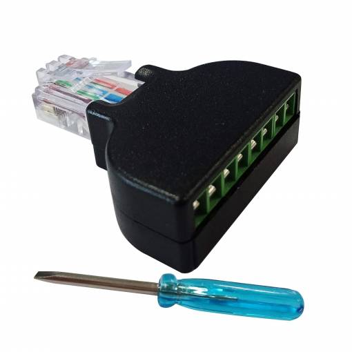 Foto - Adaptor RJ45 la terminal cu 8 pini - Bărbat