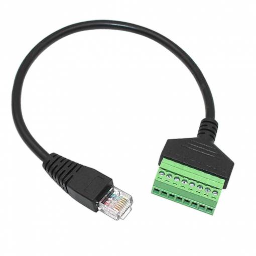 Foto - Adaptor cablu RJ45 la terminal cu 8 pini - Bărbat