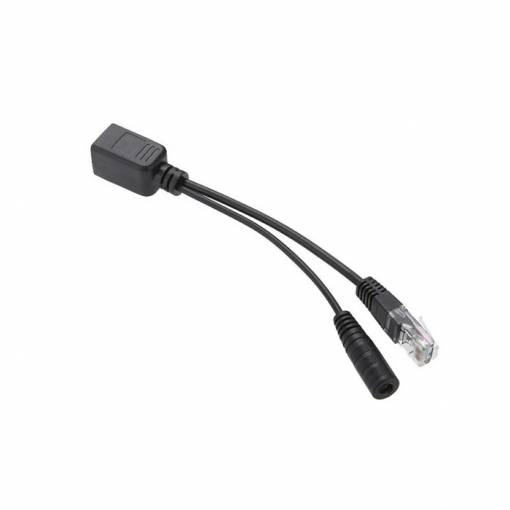 Foto - Distributore PoE pasiv RJ45 48V DC conector coaxial - femelă