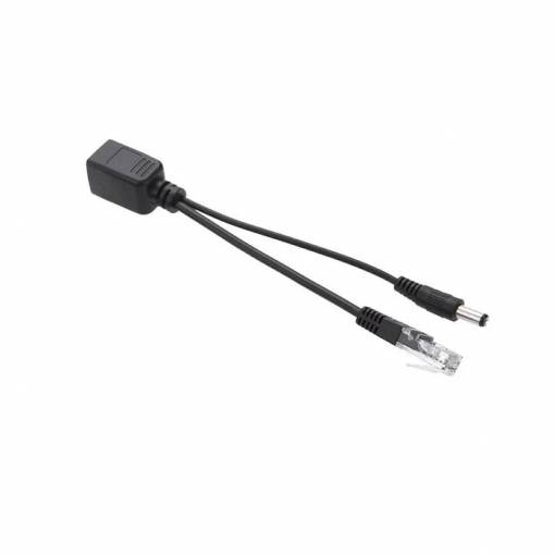Foto - Distributore PoE pasiv RJ45 48V DC conector coaxial - masculin