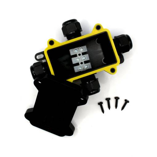 Foto - Conector de cablu DRĂTEK - IP68 70x40, 4 ieșiri 7-10mm, 3 pini