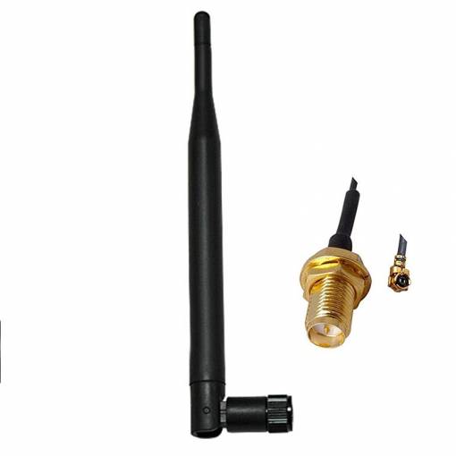 Foto - Antena 868 MHz 5dBi + cablu de conectare antenă RP-SMA femelă - IPX 1.13