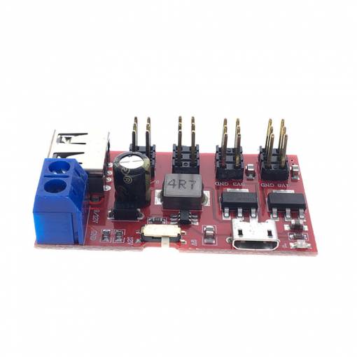 Foto - Modul breakout USB alimentare DC-DC micro USB 5V la 1,8V/3,3V/5V/9V/12V