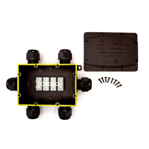 Foto - Conector cablu DRÁTEK - IP68 120x85, 6 ieșiri 5-8mm, 4 pini