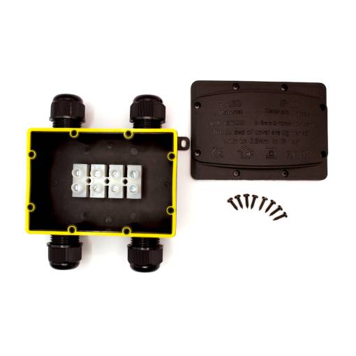 Foto - Conector cablu DRÁTEK - IP68 120x85, 4 ieșiri 10-14mm, 4 pini