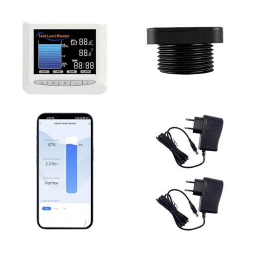 Foto - Senzor de nivel cu monitor LCD WiFi TUYA/Smart Life
