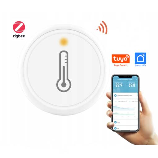 Foto - Senzor de Temperatură și Umiditate ZigBee 3.0 ZC-W1