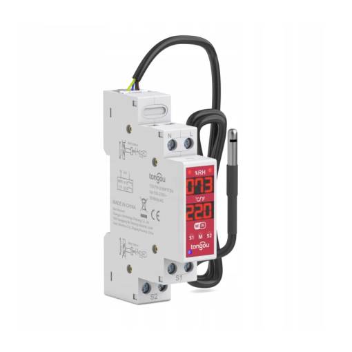 Foto - Regulator de umiditate și temperatură WiFi AC DC cu două canale TUYA