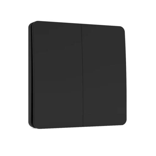 Foto - Buton fără baterii cu 2 canale RF433 MHz IK01 - 2G, Negru