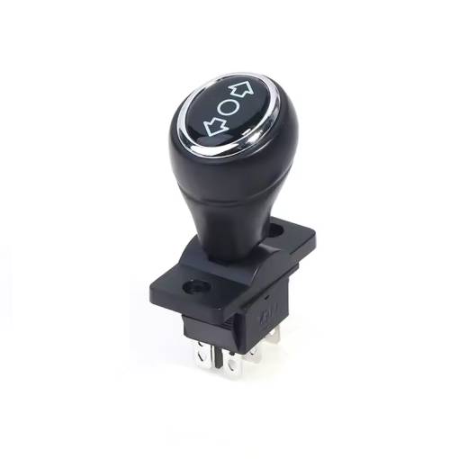 Foto - Comutator - manetă de control înainte/stop/înapoi - 3 poziții, 2x contact de comutare cu aretare, 250VAC, 16A