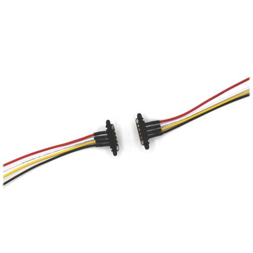 Foto - Cablu cu conectori magnetici pentru panou - set mascul/femelă 24AWG, 4 pini