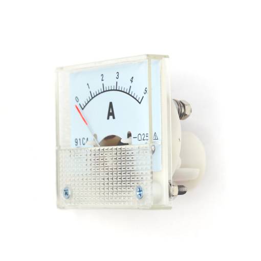 Foto - Ampermetru analogic de panou 91C4 - 0 până la 5A DC