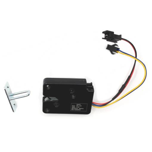 Foto - Zăvor electric pentru ușă cu senzor de închidere - 12V, 50x40x9,5mm, metalic