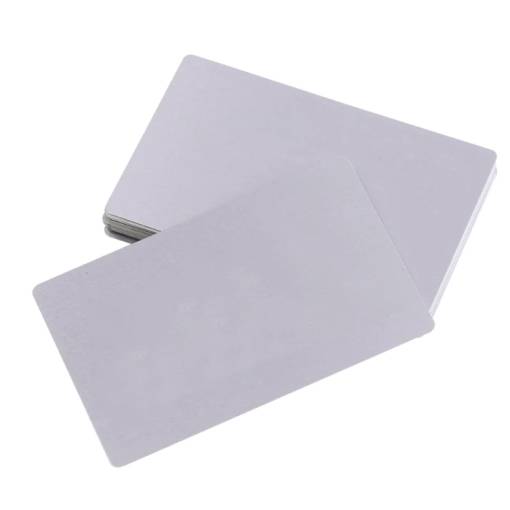 Foto - Cartela din aluminiu, carte pentru testare și gravare cu laser - Argintie