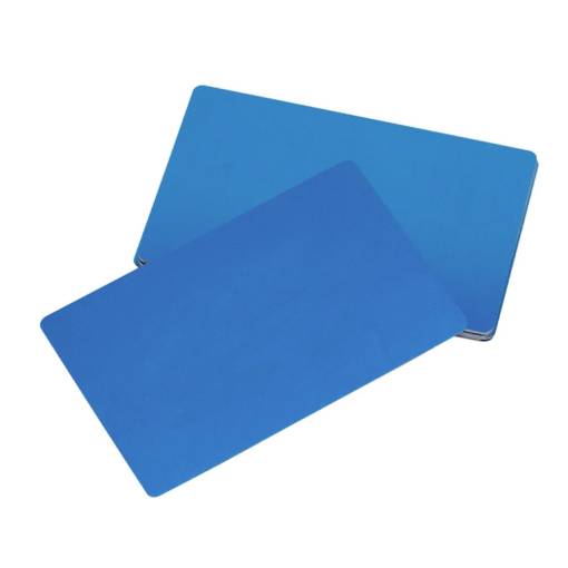 Foto - Cartela din aluminiu, carte pentru testare și gravare cu laser - Neagră