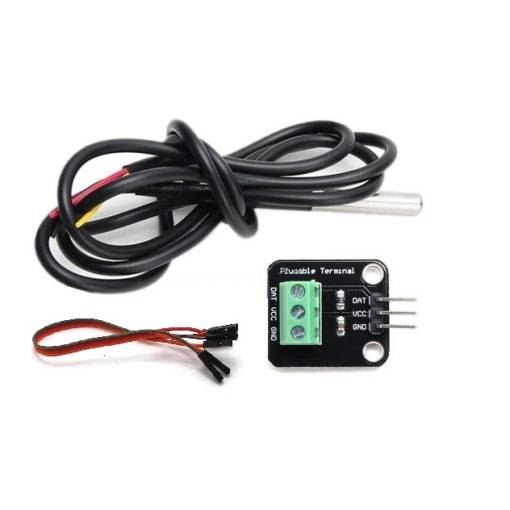 Foto - Termometru rezistent la apă cu adaptor pentru Arduino - Sonde DS18B20