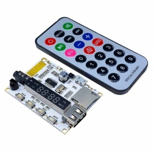 Foto - Decoder audio Bluetooth cu telecomandă și card SD