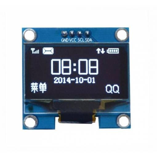Foto - Display OLED IIC I2C 1,3" - Alb, 128 x 64