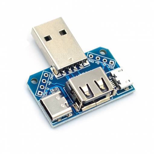 Foto - Placă pentru testarea USB, micro USB, USB-C