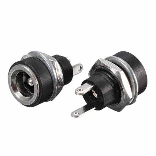 Foto - Conector DC în panou - 5,5 x 2,1 mm