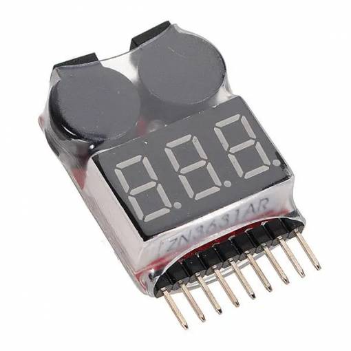 Foto - Voltmetru pentru baterii LiPo cu semnal acustic - 1-8S