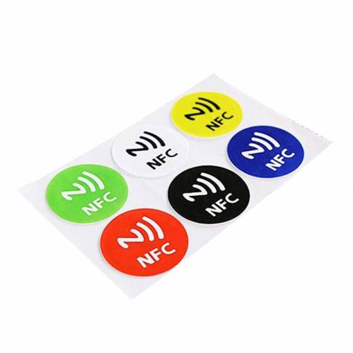 Foto - Set de 6 etichete NFC colorate