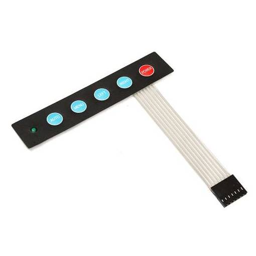 Foto - Tastatură membrană 1x5 pentru Arduino