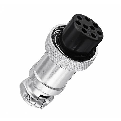 Foto - Conector 16 mm GX16 - 9 pini - Femelă