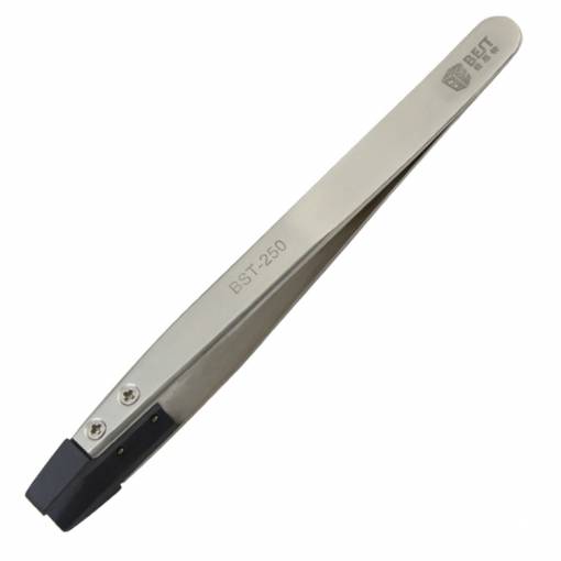 Foto - Pensetă antistatică BEST cu vârfuri din plastic - Plat