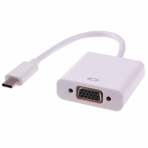 Foto - Adaptor USB-C (masculin) / VGA (feminin) - Alb