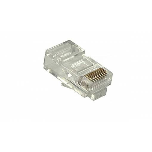 Foto - Conector placat cu aur - RJ45, 8p8c, CAT5E