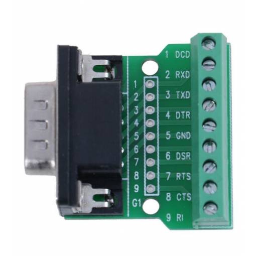 Foto - D-Sub DE-9 masculin RS485 adaptor pe bornă