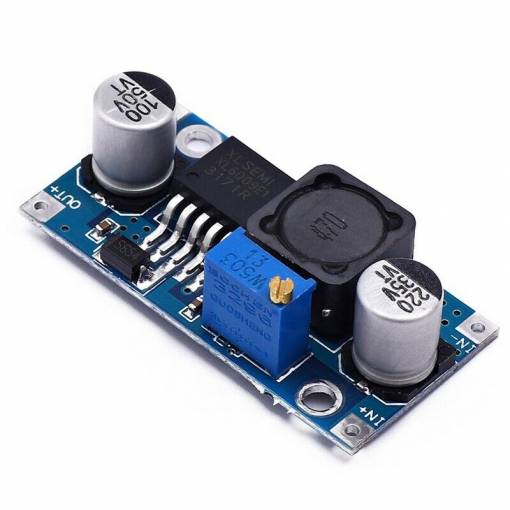 Foto - Modul de ridicare boost alimentat solar - DC-DC XL6009 reglabil
