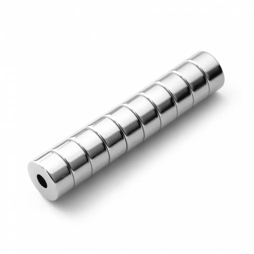 Foto - Magnet neodymium cerc 12x4x6 mm
