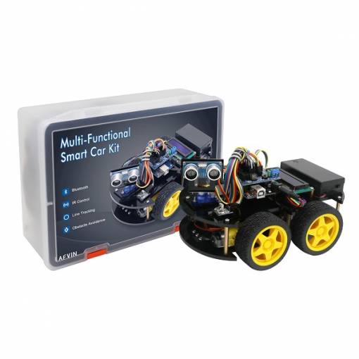 Foto - LAFVIN Smart robot car - Kit Bluetooth multifuncțional cu UNO R3