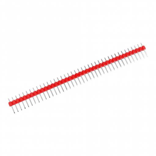 Foto - Conector DuPont drept - 40Pin, masculin roșu
