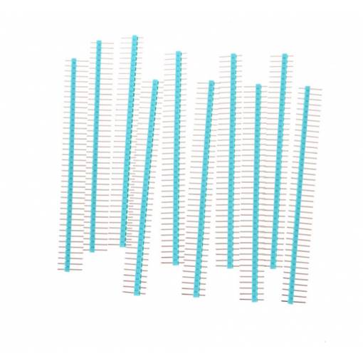 Foto - Conector DuPont drept - 40Pin, masculin verde