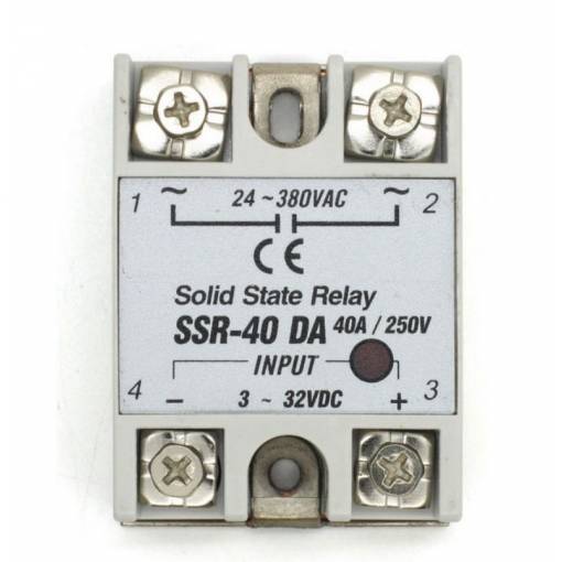 Foto - Releu SSR Solid State SSR-40DA 380V