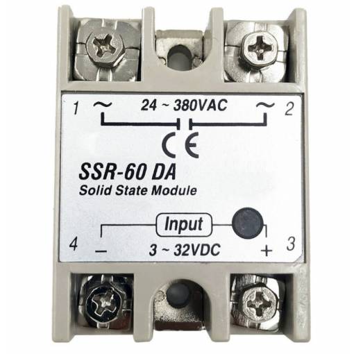 Foto - Releu SSR Solid State SSR-60DA 380V