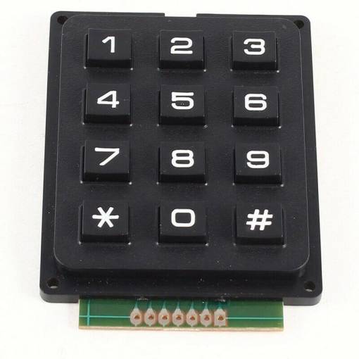 Foto - Claviatură membrană pentru Arduino 3 x 4 matrice