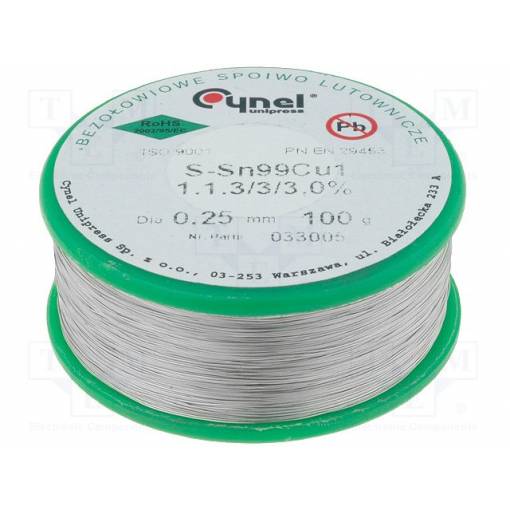 Foto - Săță fără plumb - 100 grame, Sn99,3Cu0,7