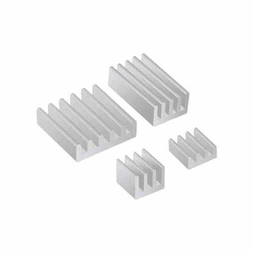 Foto - Set de radiatoare din aluminiu pentru Raspberry - 4 bucăți