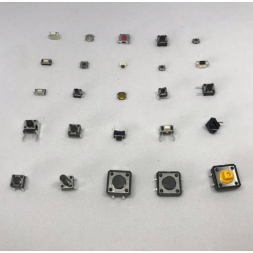 Foto - Set de microswitch-uri 250 bucăți - 25 tipuri de dimensiuni
