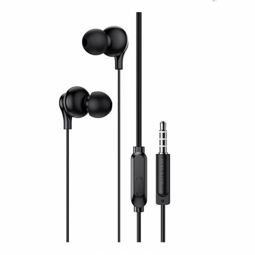 Foto - Căști Borofone 3.5 mm jack cu microfon - Negru